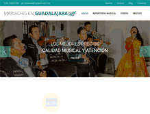 Tablet Screenshot of mariachisenguadalajara.com